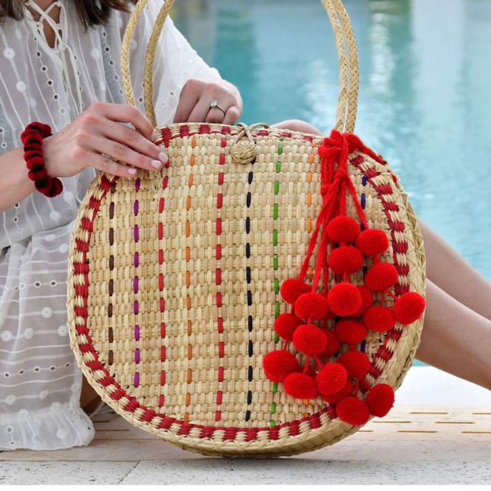 Round Woven Bag josephine alexander collective